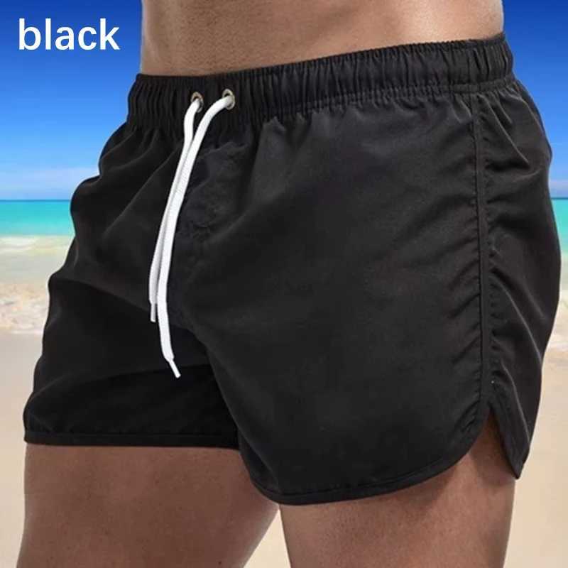 Men Swimming Shorts Swimsuit Sexy Swimwear Multi Color Briefs Beach Shorts Sports Suits Surf Board Shorts Swim Male TrunksT250304