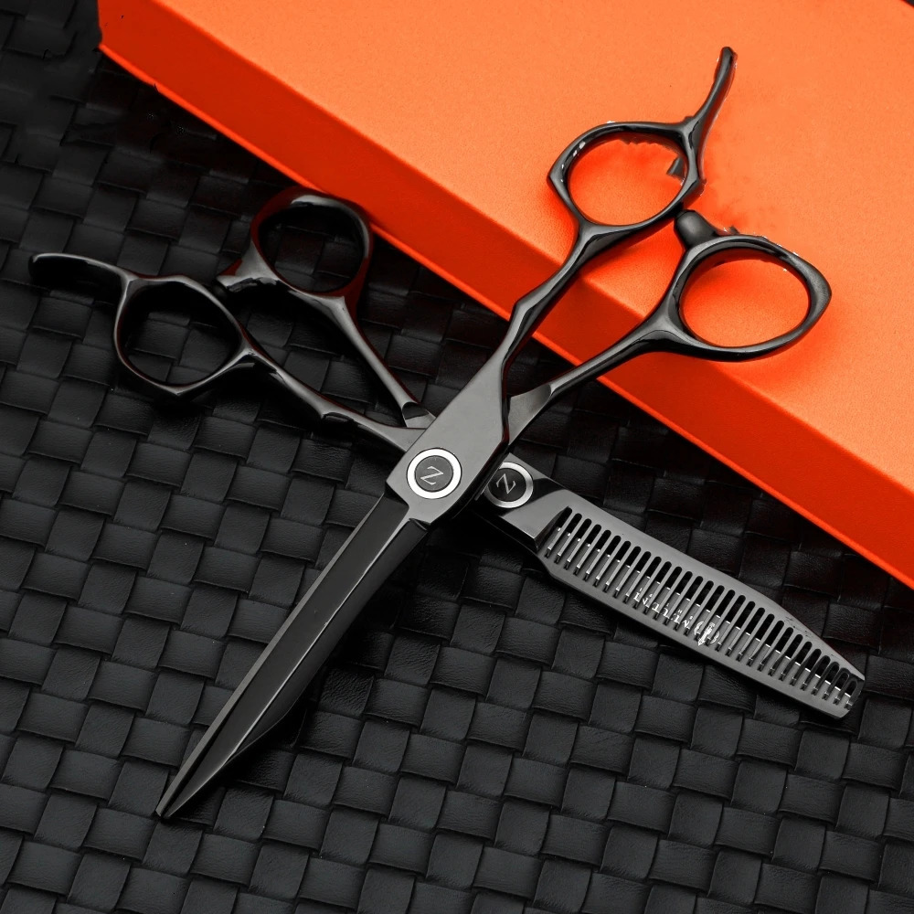 Professional Barber Scissors Multifunctional thinning scissors Reverse direction teeth Hairdressing supplies and tools 5.5-7inch 250304