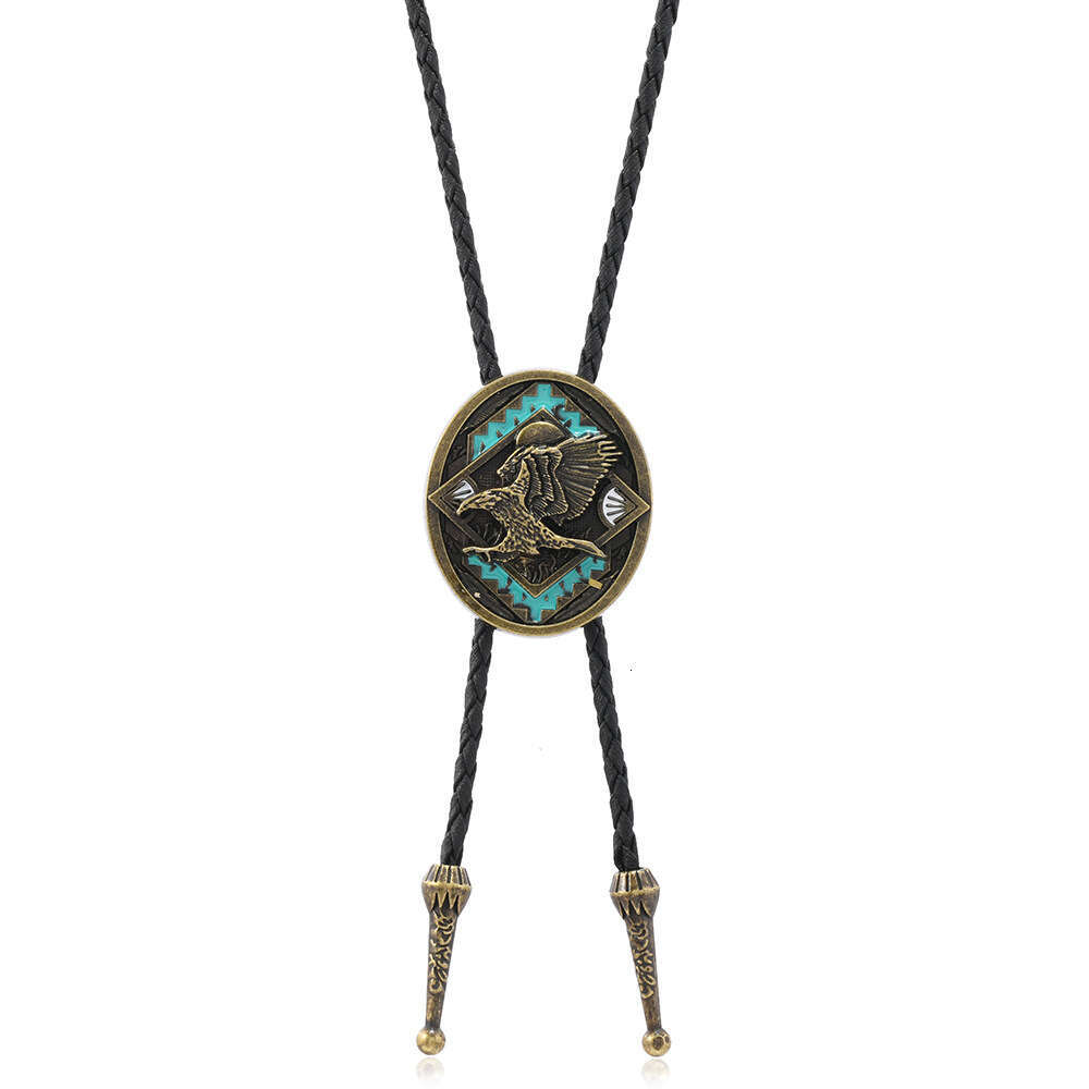 Personalized Eagle Accessories Pendant Necklace Men's Western Cowboy Polo Tie Sweater Chain
