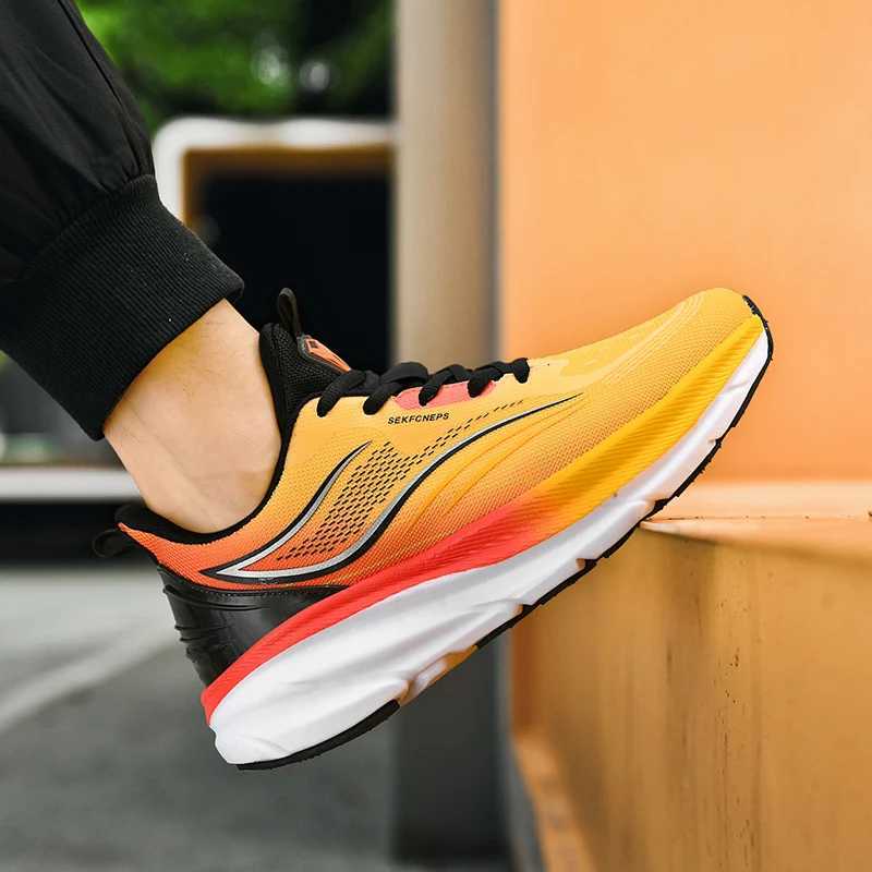 2025 New Marathon Air Cushion Men Sports Running Shoes Breathable Lightweight Wens Cfortable Athletic Training Sneakers Z250304