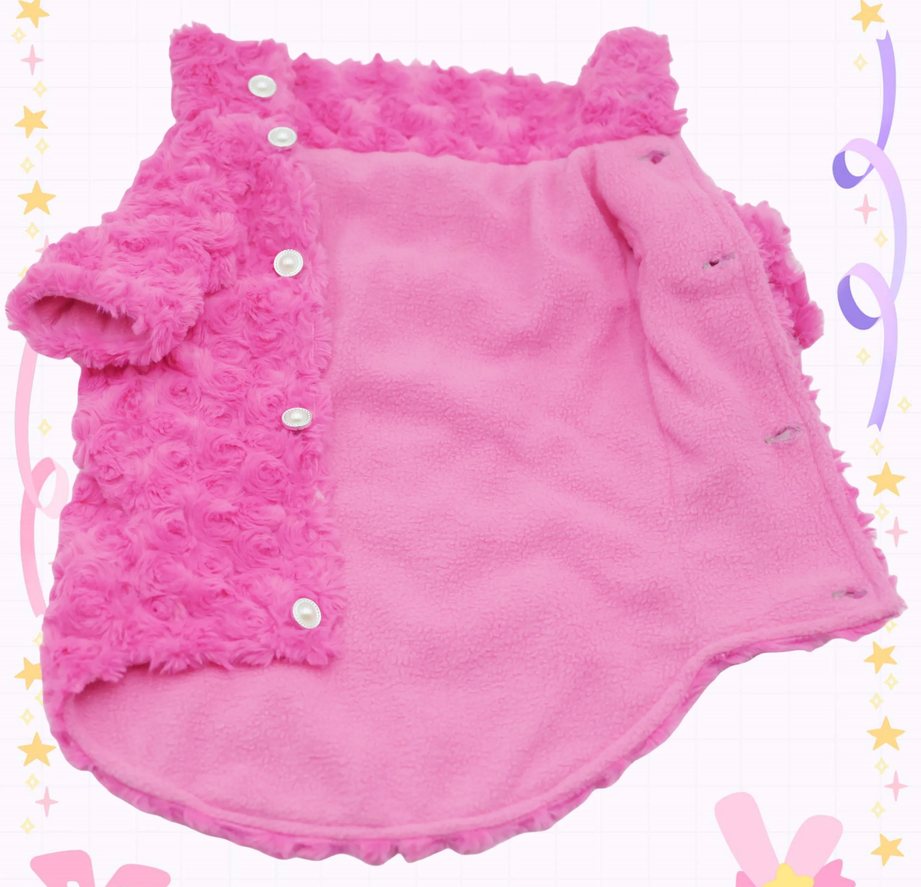 Hairless Cat Clothes Winter Warm Thick Cat Apparel for Sphynx Cats, Devon Rex Cats,Small Cats and Dogs