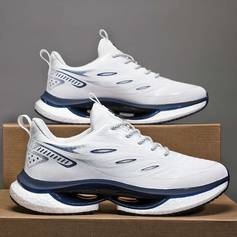 Men's Casual Sports Mesh Breathable Fashionable Lace up Running Shoes Walking Daily Sneakers Jogging Training Footwear