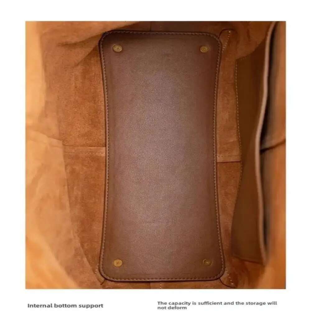 Large Chamois Leather Hanging Ear Supportive Tote Designer Style Casual Commuting Single Shoulder Slanting Bag Autu Handbag