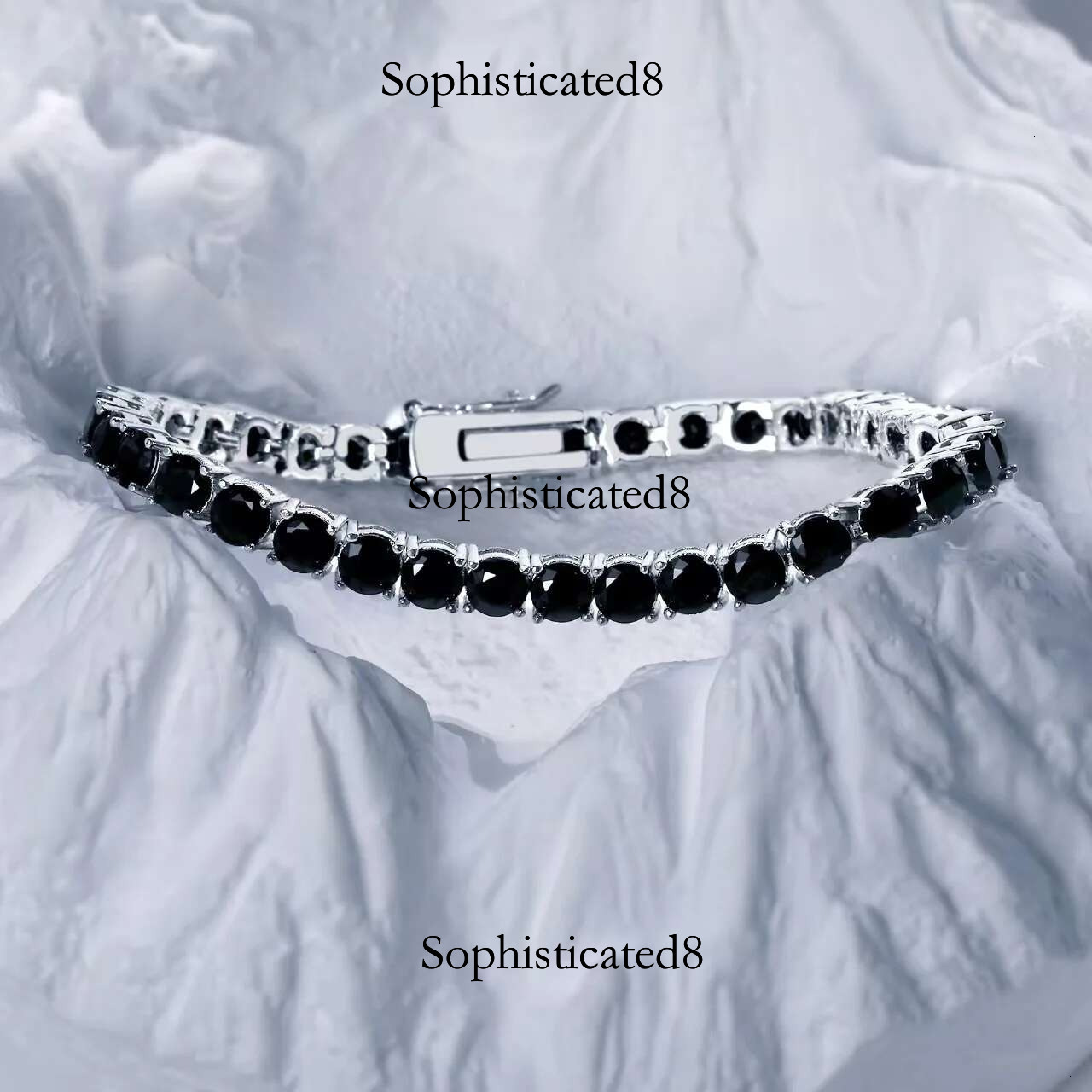 GRA Certified Real 3/4/5/6.5MM Full Black Moissanite Tennis Bracelet for Women Men S Sier k Bracelets Fine Jewelry