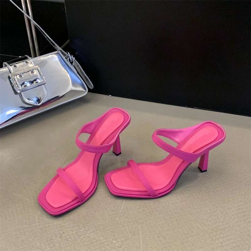 2025 New Autumn Woman Fashion Pumps Pointed High Heels Shallow Women's Slippers Shoes For Women atos De Mujer