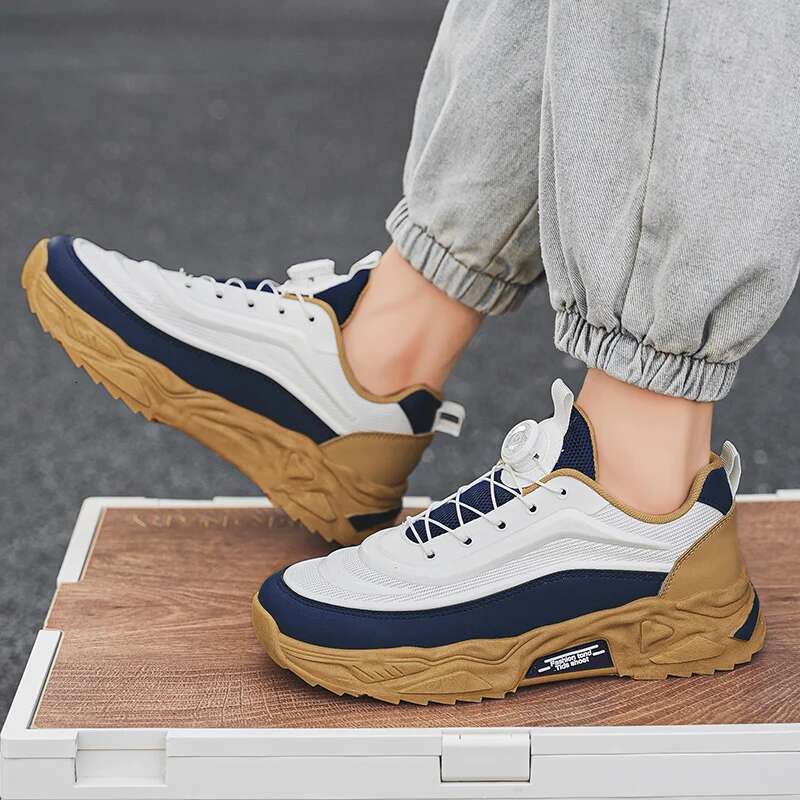 All-Season Popular Comfortable Soft Breathable Non-Slip Versatile Fashionable Deodorant Mesh Thick Soles Lightweight Outdoor Casual Sports Shoes Men&#