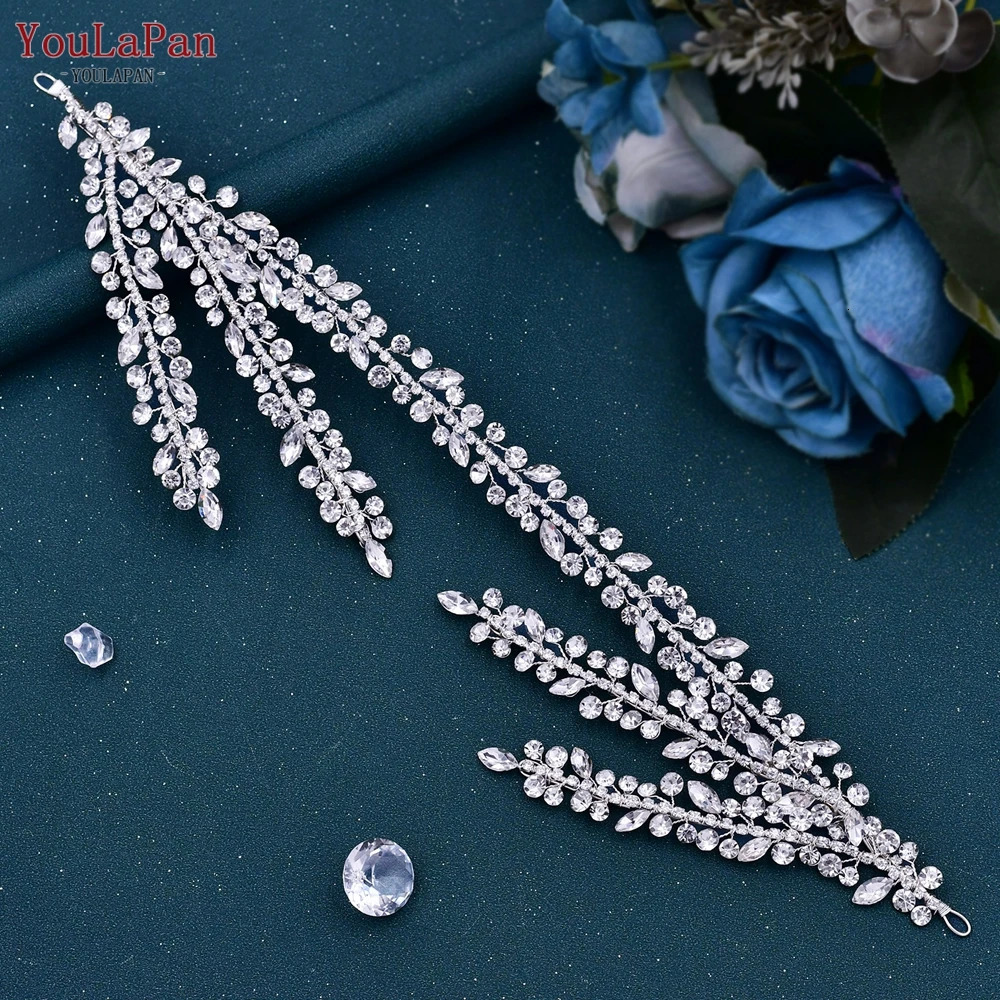 YouLaPan HP496 Water Diamond Bridal Headband Womens Headwear Wedding Hair Accessories Bridal Headwear 250303