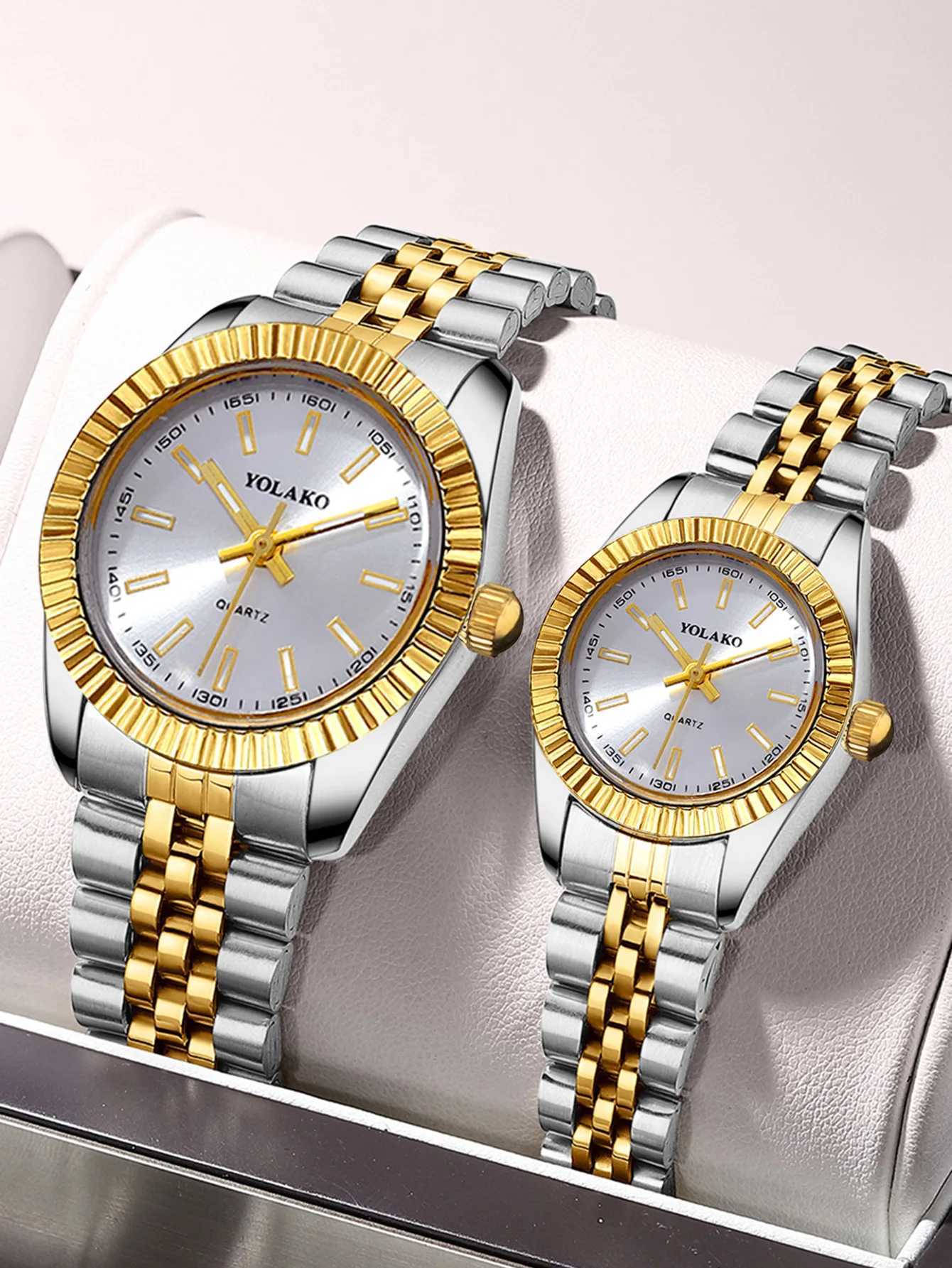 2-piece Busin Mens Quartz Exquisite Womens Quartz Couple SetXJ250304