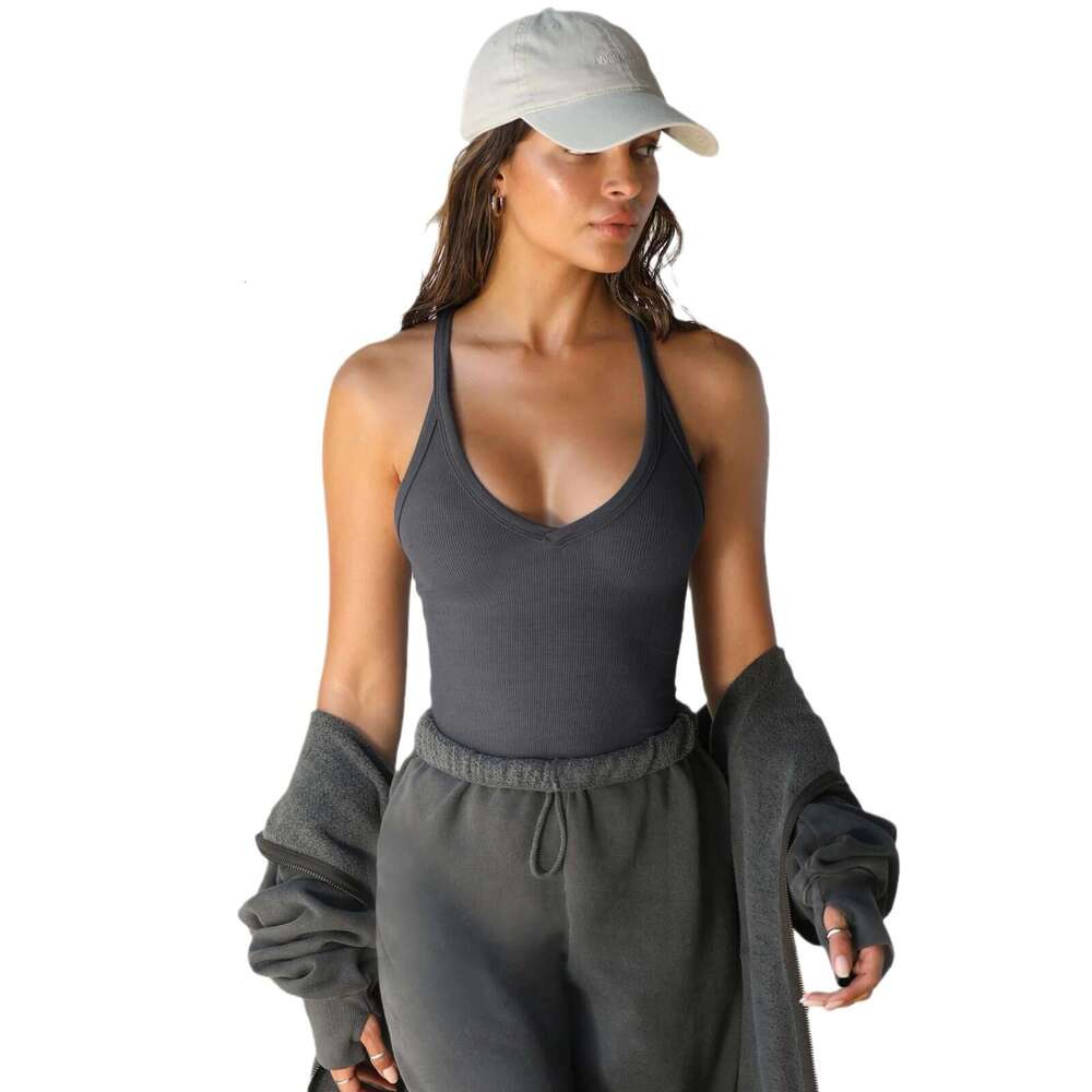 Y2K Spring/Summer New Knitted Vest Women's Sexy Slim Fit BM Top Trendy Brand Underlay Shirt