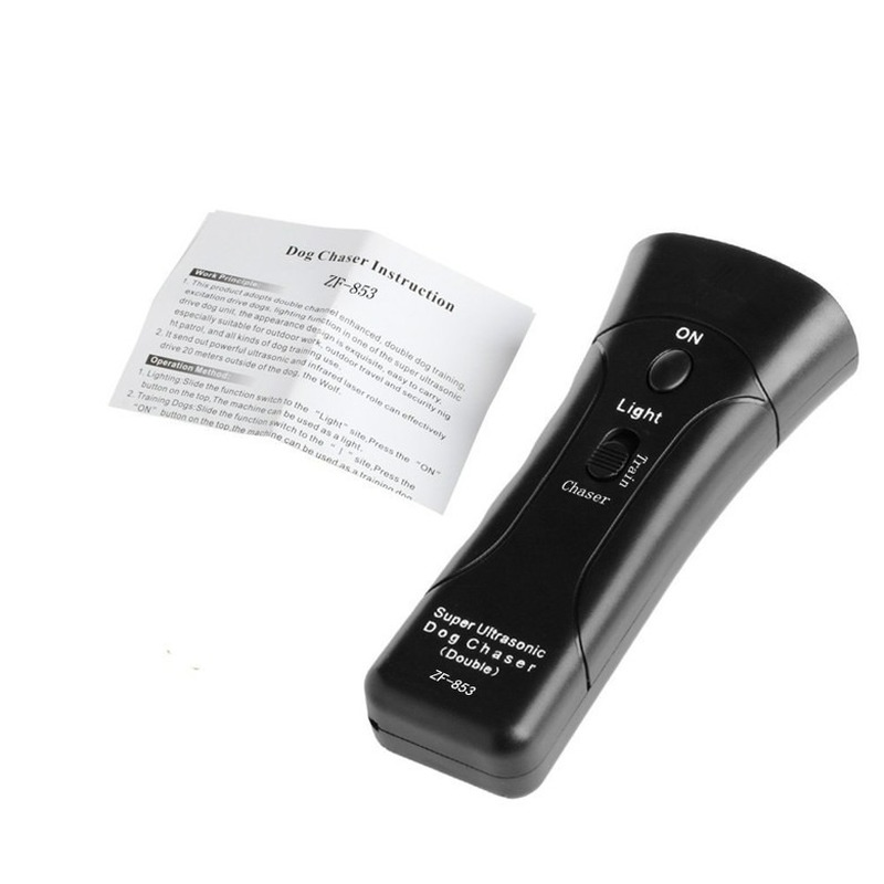 ZF-853 Pet Dog Repeller Anti Barking Stop Bark Training Device Trainer LED Ultrasonic Anti Barking Ultrasonic Without Battery