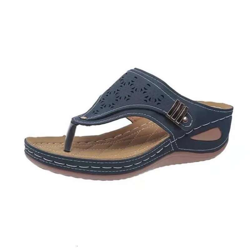 Platform New Summer Flip ps 2025 Lightweight Clip Toe Wedge Sandals Woman Non Slip Casual Beach Slippers Plus Size 43