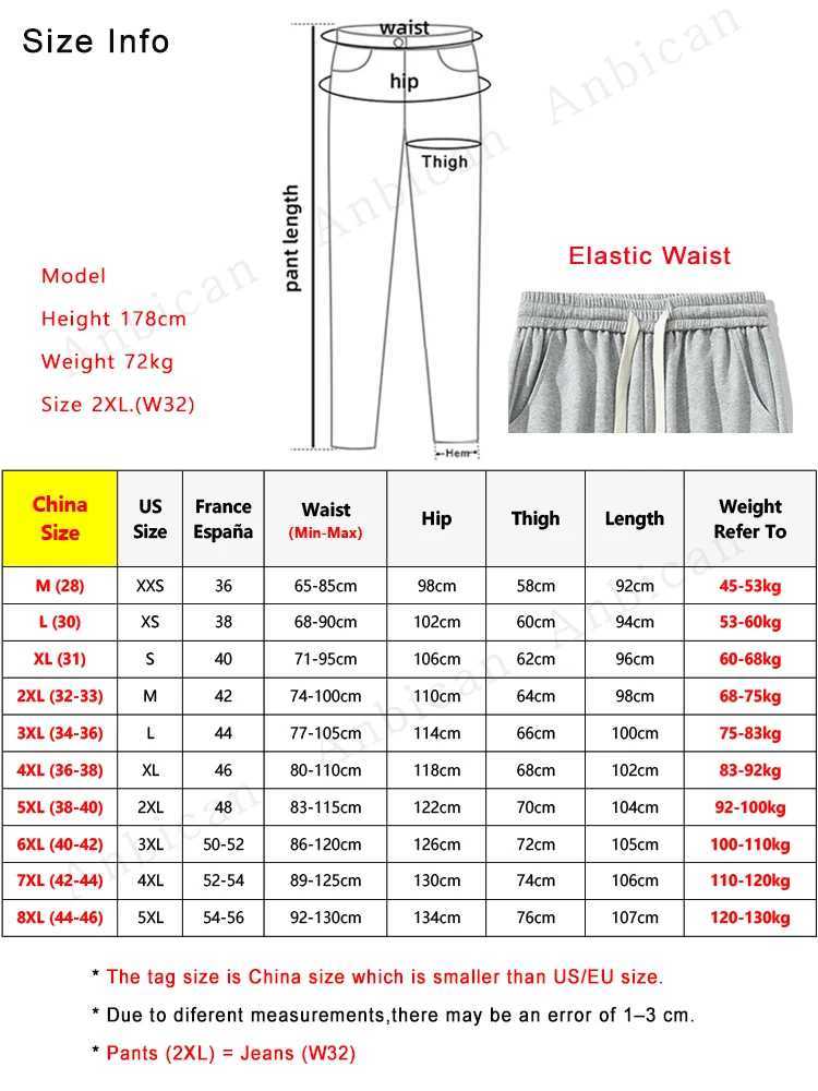 Plus Size Mens Jogger Sweatpants 8XL 7XL 6XL Streetwear Multi-Pockets Loose Knit Cargo Pants Home Casual Trousers MenXJ250303