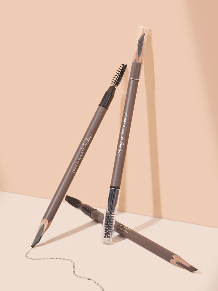 JUDYDOLL Dual-ended Chopper Shape Eyebrow Pencil With Brush Waterproof Colorfast Natural And Long-lasting Cosmetics 250222