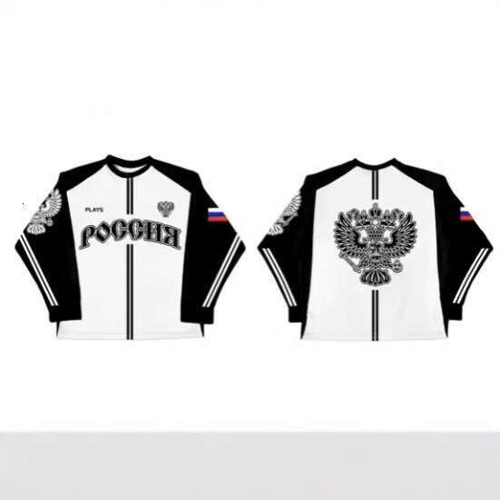 Hip hop fashion new personalized street trend versatile short long sleeved jersey for men and women