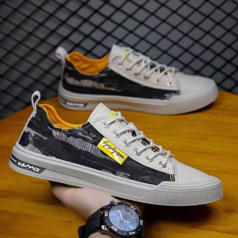 Designer Shoes 2024 Spring/summer New Korean Version Trendy Niche Versatile Flat Student Sports Shoes Fashionable Men's Casual Canvas Shoes Men&#