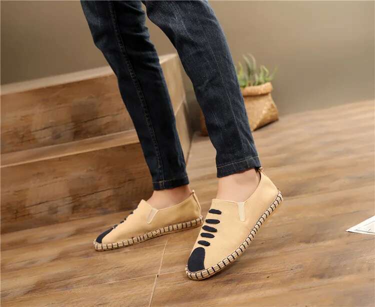 Summer Fisherman New en Canvas Fashion Trend Men Casual Shoes Comfortable Espadrilles Classic Slip on Loafers