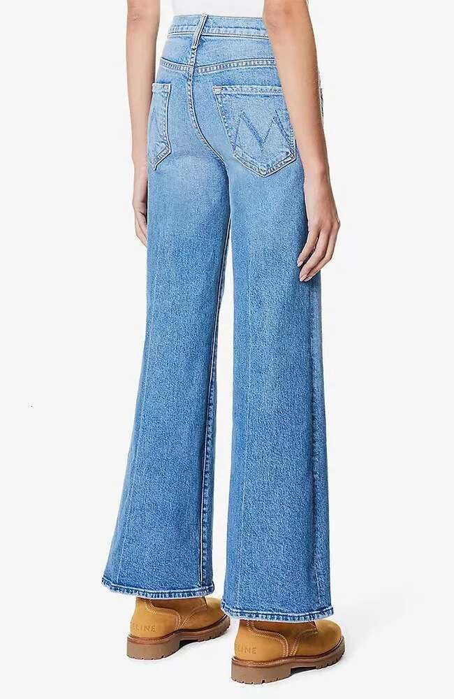 Women Street Fashion Denim Pants 2023 New High Waist Stretch Wide Leg Flare Jeans Trousers