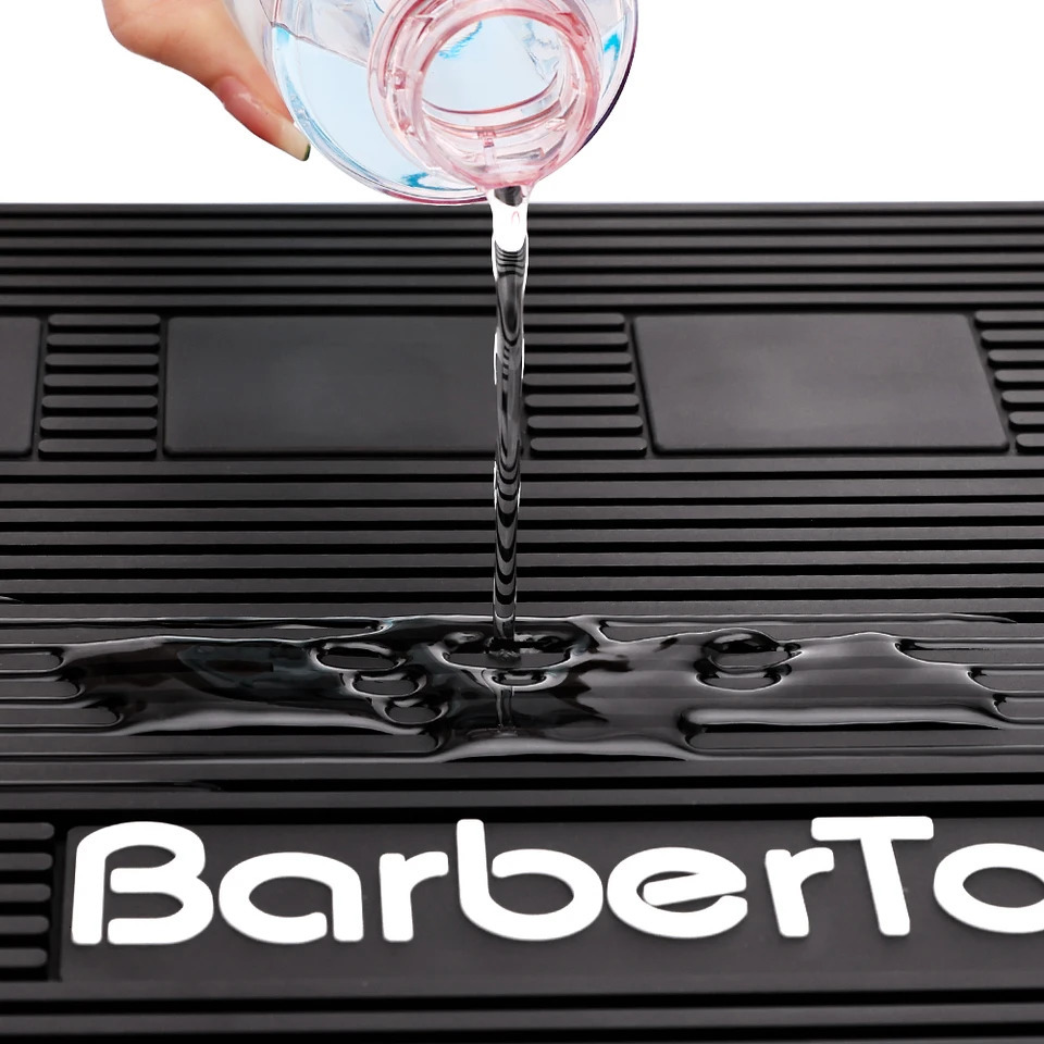 Barber Magnetic Tray Hairdressing Antiskid Silicone Storage Mat Salon Table CushionTray NonSlip Heat Resistant Pad 250304