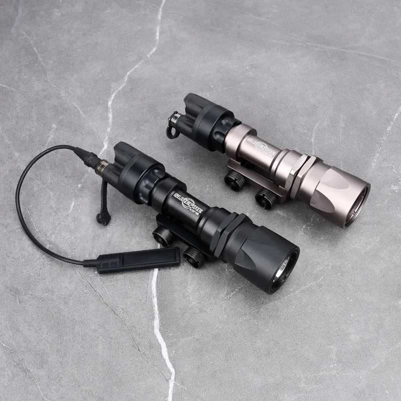 Surir M951 D white flashlight M600 M300 metal reconnaissance light with dual tail tactical air gun Rif Lanterna hunting 20mm railXJ250303