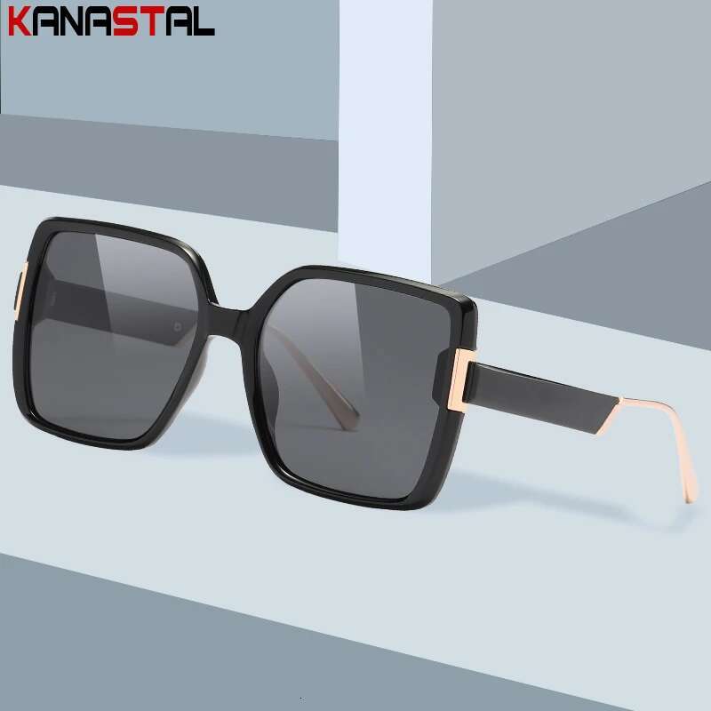 Women's Polarized Sunglasses UV400 Retro Sun Glasses TR90 Polygon Eyeglasses Frame Camping Outdoor Beach Oversize Shade Eyewear