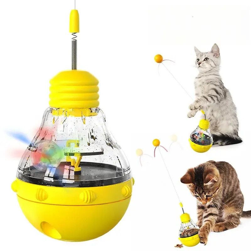 Update 2025 New Pet Supplies, Slow Food Cat Bowl, Easy Smart Interactive Tumbler Luminous Toys, High Quality Wholesale And Free Shipping