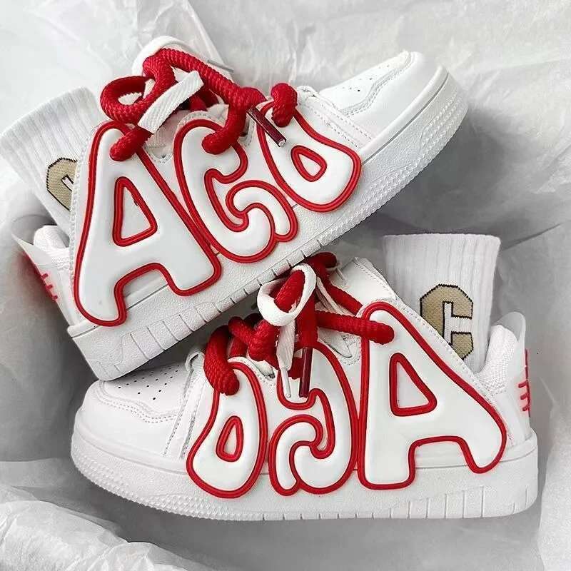 Women for Men Tennis Retro Star Y2K Punk Hip Hop Skateboard Fashion Male Sneakers Couple Out door Casual Sp