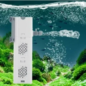 Fish Tank Filter 10w Water Circulation 4 In 1 Ultra-quiet Low Power For Aquarium Fish Tank Filtration Built-in Oxygen Pump