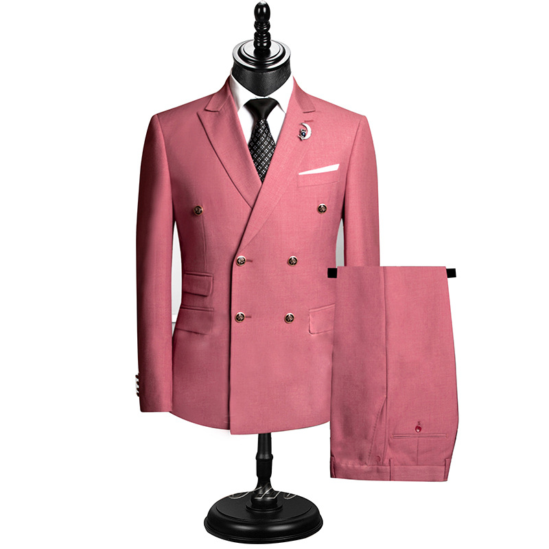 H633 Men's wedding dress color suit groomsmen suit two piece suit