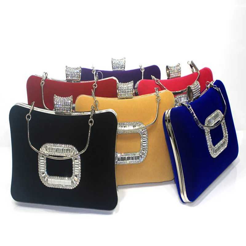 Womens rhinestone evening clutch bag womens red clutch wallet chain handbag brides wedding party wallet Z250303