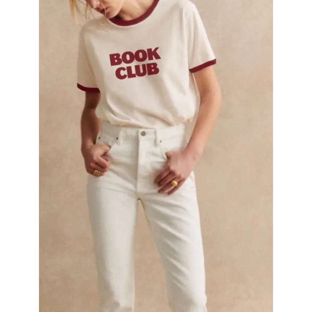 Unisex Tshirt Cotton Letter Printed Color Patchwork Short Sleeve Retro Top 2025 Spring Summer O-Neck Tee For Women And Men