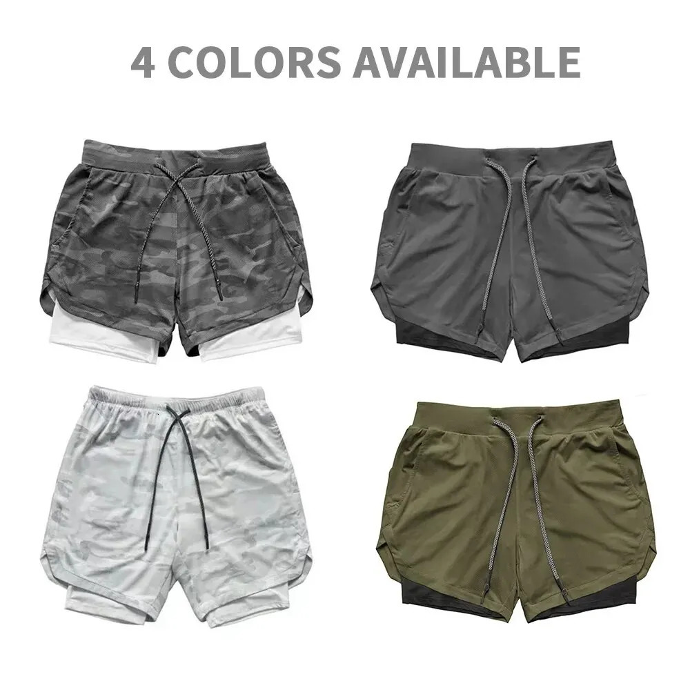 Gym Shorts Men Running Shorts with Liner Pockets Towel Loop Quick Dry Lightweight Workout Mens Athletic Sport Shorts 250304