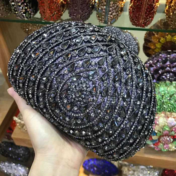 New Design Ladies black/pink/red Evening Bag Women Sequined Beaded Wedding Party wallet High Quality Clutch purse With Chain Z250303