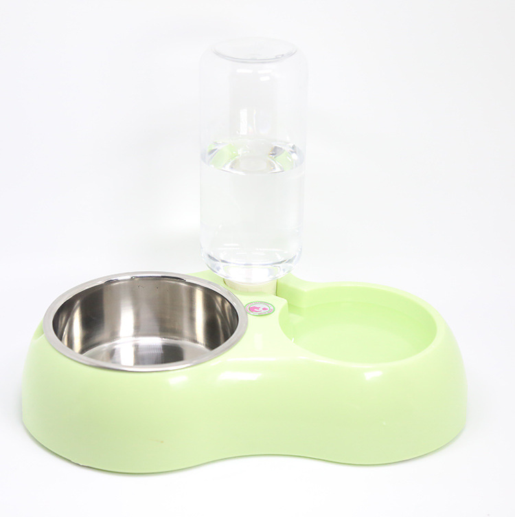 Ceramic Dual - Compartment Feeder for Dogs and Cats: One Dish, Two - in - One! Food Bowl and Slow - Feeding Design, Perfect Pet Essentials