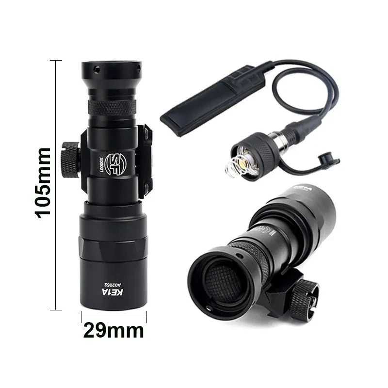WADSN Airsoft Surir M300C Mini Scout Light M300 M600 M600U Weapon Light Rif AR15 HK416 M4 Hunting D Flashlight LanternaXJ250303