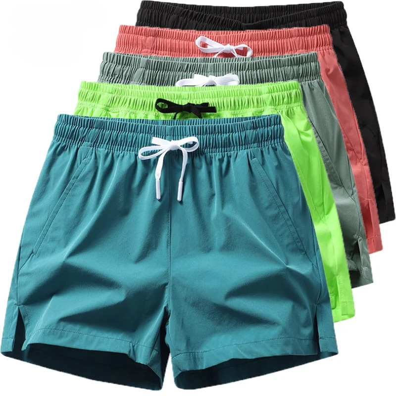 Gym Shorts Mens Sports Sweatpants Pockets Casual Basic Lightweight Pants Running Jogging Beach Men Swimwear 250224
