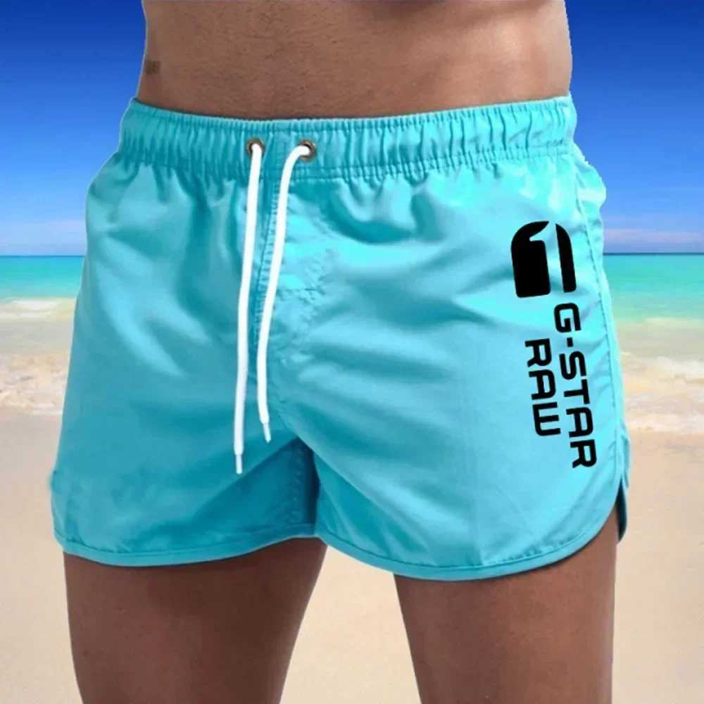 Mens Shorts Swimwear Man Swimsuit Swimming Trunks Sexy Beach Shorts Surf Board Male Summer Breathable Clothing Pants (9colors)T250304