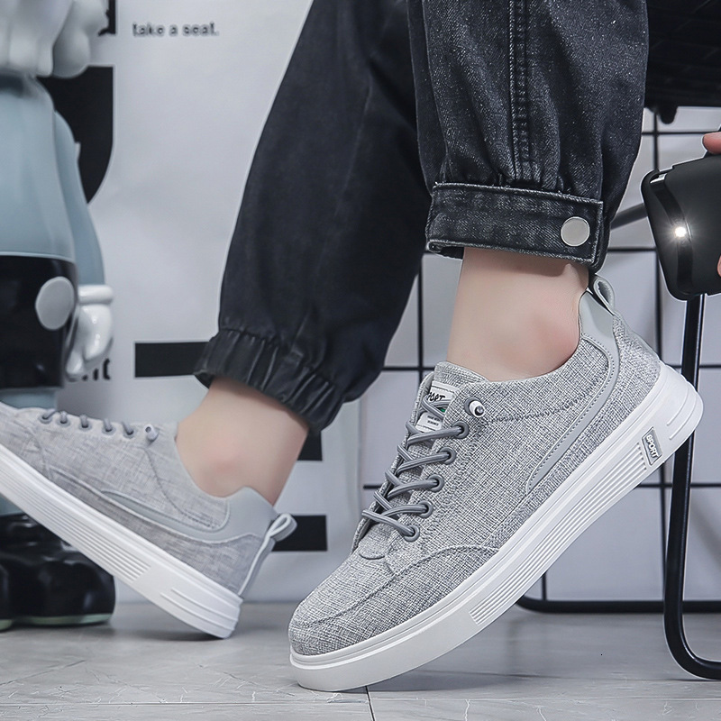 2025 Spring New Niche Design High-quality Sports And Leisure Men's Shoes Work Canvas Men's Linen Trendy Multifunctional Flat Bottomed Board 
