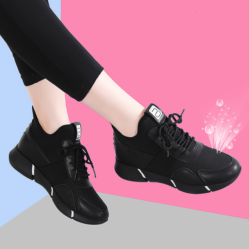 2025 Spring/Summer New Style Breathable Soft Sole Increased Black Fashion Designer Multi functional Sports and Leisure Running Shoes