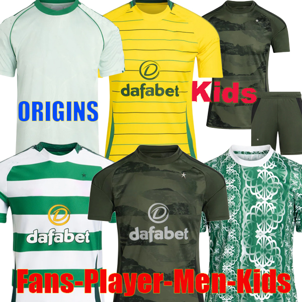 2025 2026 FORREST soccer jerseys home away KYOGO JOTA AJETI 25 26 MCGREGOR football shirt Carter-Vickers CELTICC Irish Origins retro special Pre-Match IDAH BERNARDO