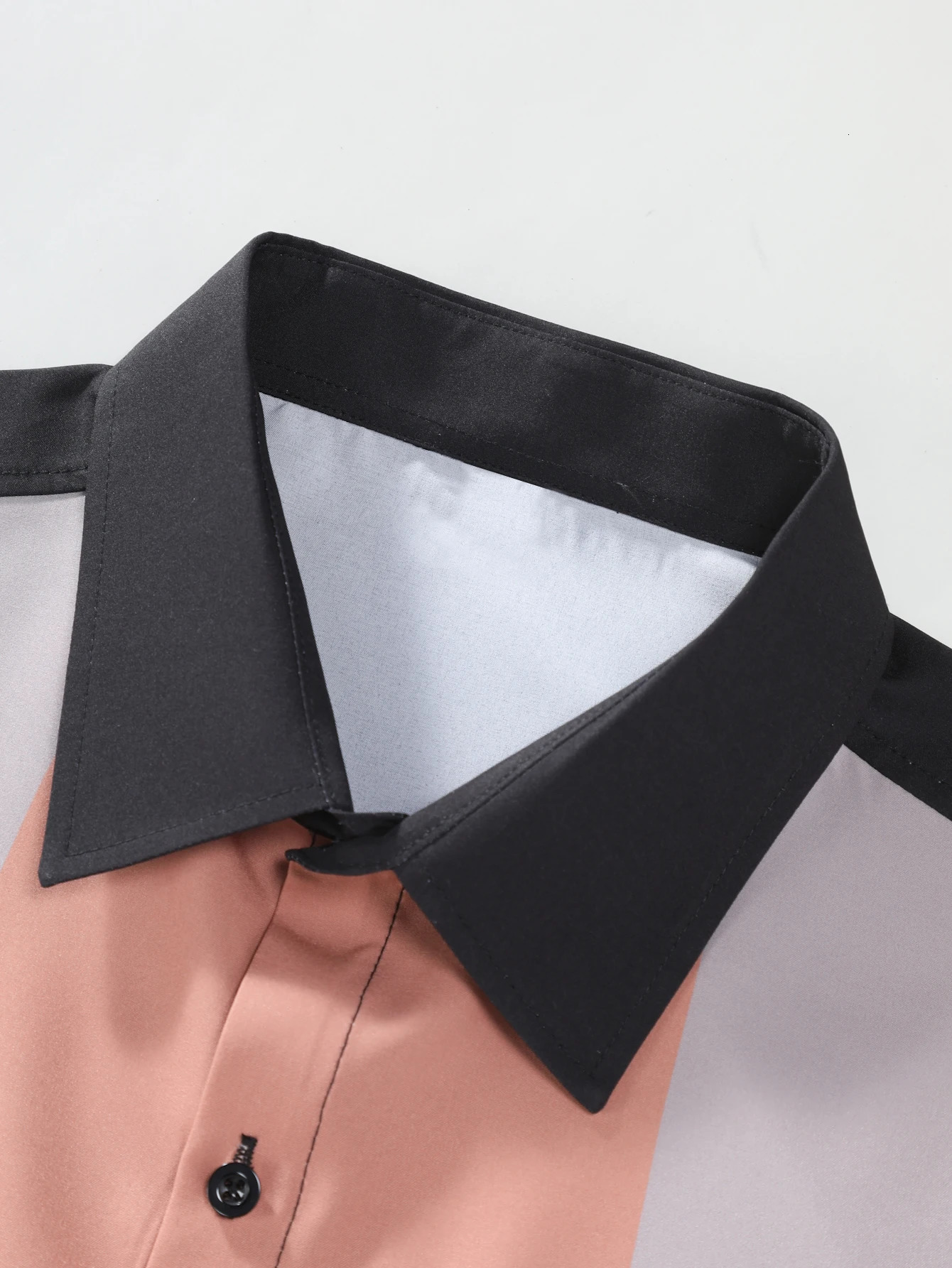 Mens striped shirts letter printed peace short sleeve casual smart dressings shirt 250227Z