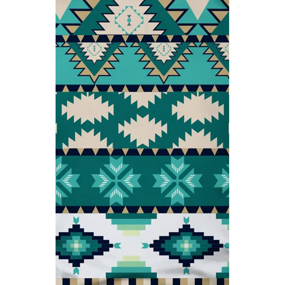 Mens T shirt Men's Aztec Print T-Shirt Summer Fashion Crew Neck Tee tee Casual tops summer clothes Green pattern