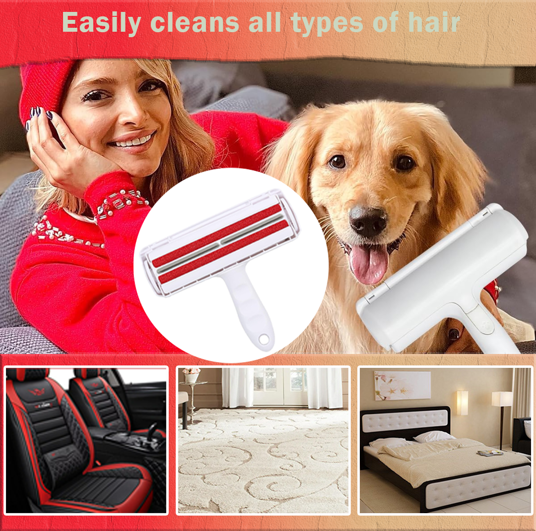 2025 update Pet Hair Remover, Washable Lint Roller for Pet Hair on Furniture Sofa Clothes ，Reuse Remove Portable Removal Tool