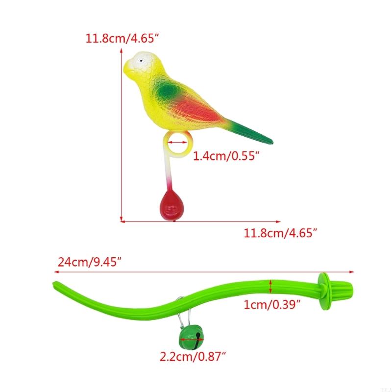 2025 New Bird Platform Cage Perch Stand Toy Parrots Ladder Plastic Perch Cage Accessory
