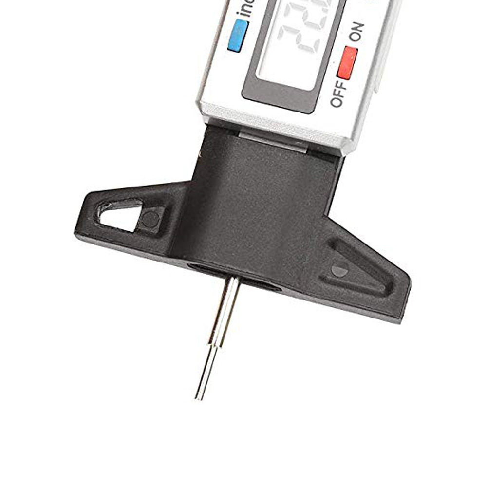 Electronic digital display tire pattern depth gauge 0-25mm Vernier Calipers with bags package