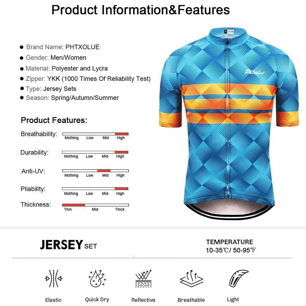 PRO men's cycling sweatshirt, sports suit, short sleeved, breathable, UV resistant