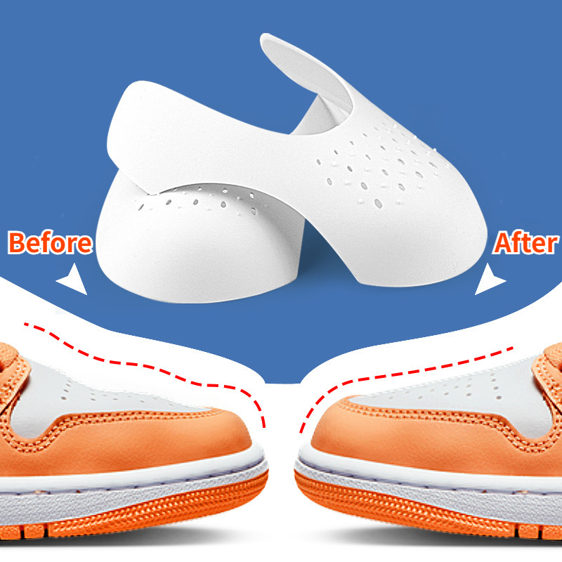 high quality Crease Protector Shoe Anti Crease Bending Crack Toe Cap Support Shoe Stretcher Lightweight Keeping Shield Sport Crease Protector