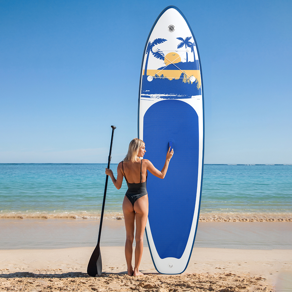 Funwater surfboard Padel stand up paddle board iatable 335 cm SUP paddleboard Tabla Surf paddel Water Sports supboard pump bag koi money coconut tree
