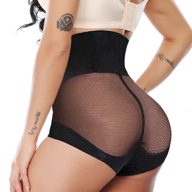 High Women Waist Panties Cross Compression Abs Shaping Pants Non-Marking Slimming Body Tummy Control Corset Girdle KLMY