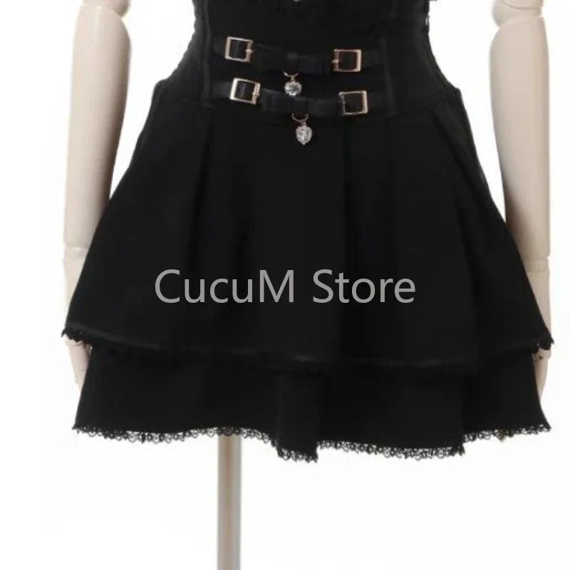 Japanese Kawaii Mini Cake Skirts Womens Jupe Fairy Bandage Lolita High Waist Y2k Aesthetic Sweet Lace Gothic JK Faldas Skirt 250304