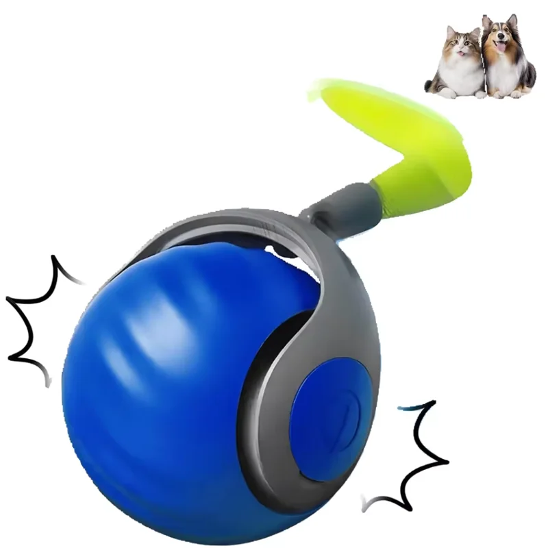 NEW Smart Interactive Speedy Tail 2.0 Cat Toy Automatic Moving Balls for Cats And Dogs Touch Motion Rolling Toy Ball for Pet